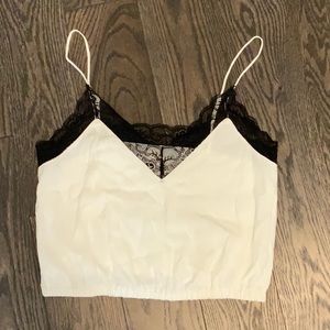 Cropped lace aritzia cami small